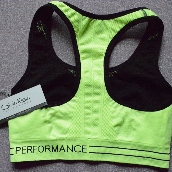 Calvin Klein Reversible Mid-Impact Racerback SZ:XS - Picture 2 of 4
